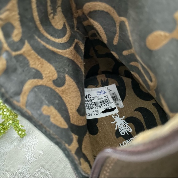 SOLD!!  FLY London Leather Mid Boot- Flee-Olive/Sludge EU 36, US 5.5 - Picture 8 of 11